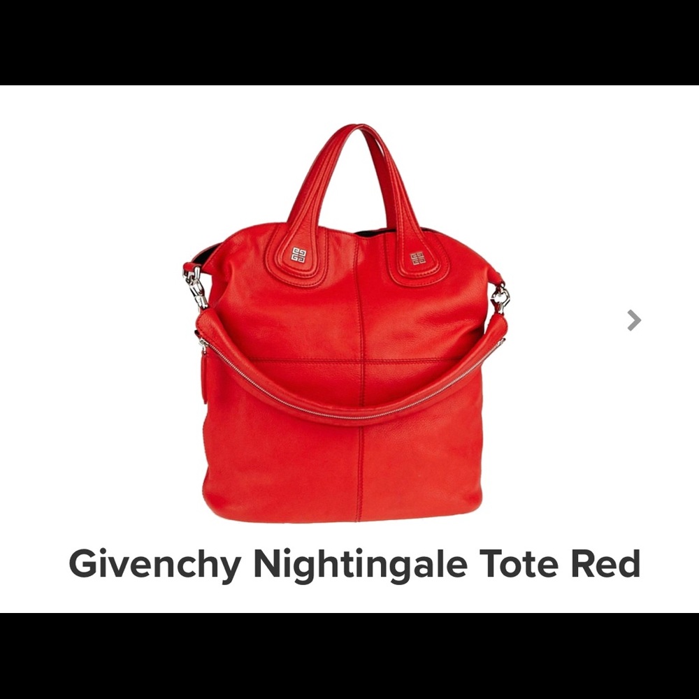 Givenchy Nightingale Red Tote Bag